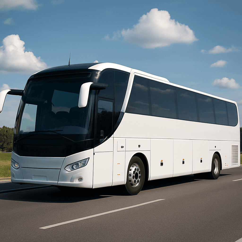 Ola crie para mim uma onibus bonito de viagem onibus real