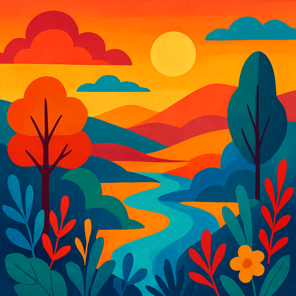 Crie uma imagem colorida