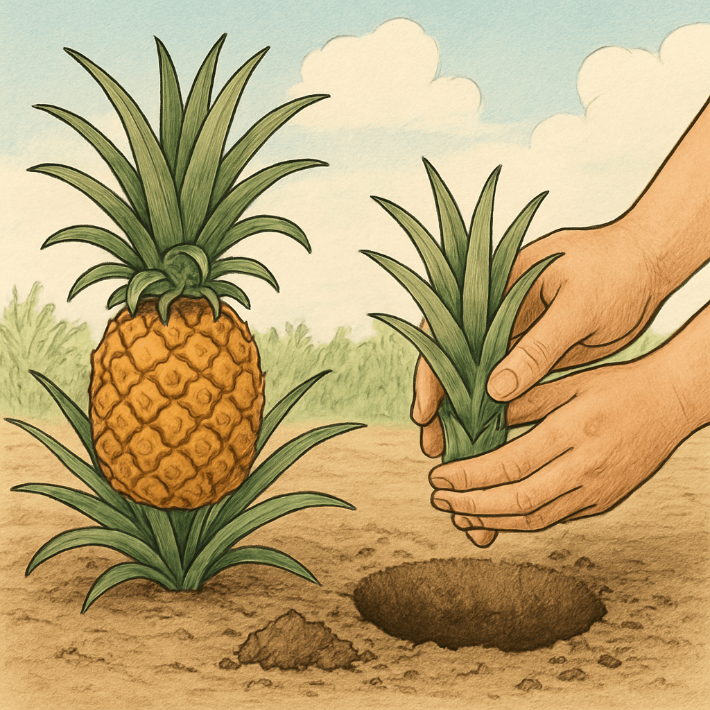 Imagem de como plantar abacaxi