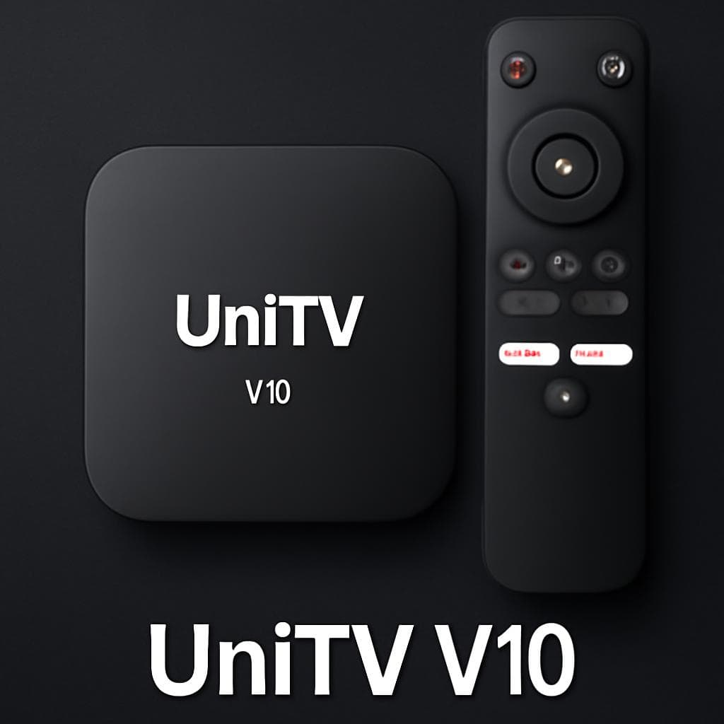 Uma imagem de divulgação do aparelho UniTV V10