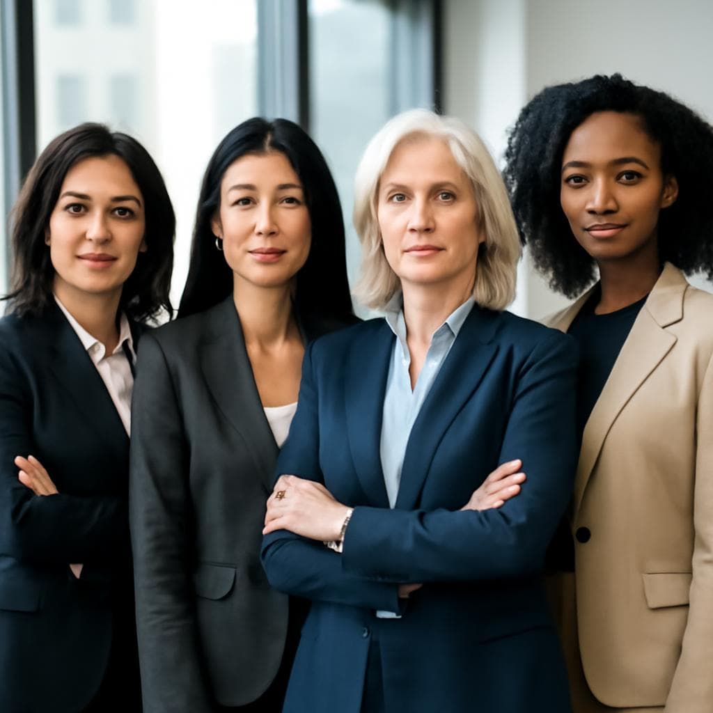 Crie imagem de mulheres executivas de alto padrao