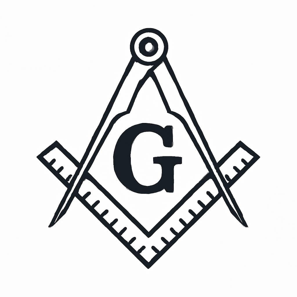 Crie uma imagem do simbolo universal da maçonaria