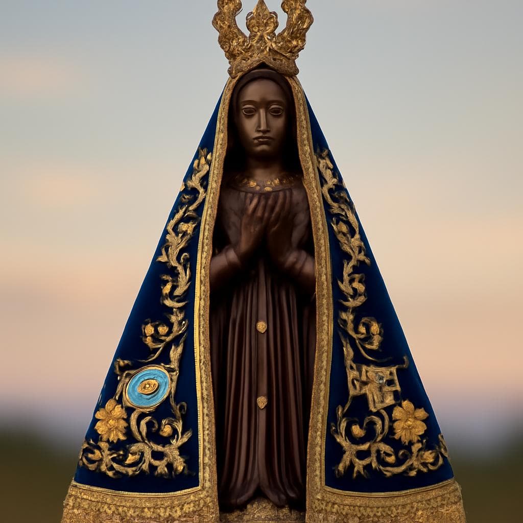 Crie para mim uma imagem linda e real se nossa senhora aparecida a melhor que voce ja fez