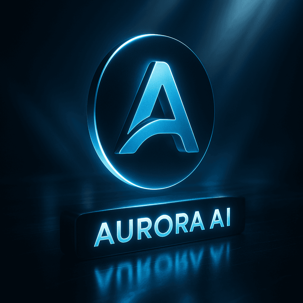 Criar uma imagem premium de campanha para a Aurora IA da plataforma ricardoiaoficial.com, com estética futurista, forte impacto visual, aparência publicitária de alto nível, beleza marcante, tecnologia elegante, luxo digital, composição cinematográfica, profundidade, iluminação bonita, alto contraste, refinamento premium e sensação visual encantadora. Contexto do pedido do usuário: para aurora ia da plataforma ricardoiaoficial.com quero uma imagem premium